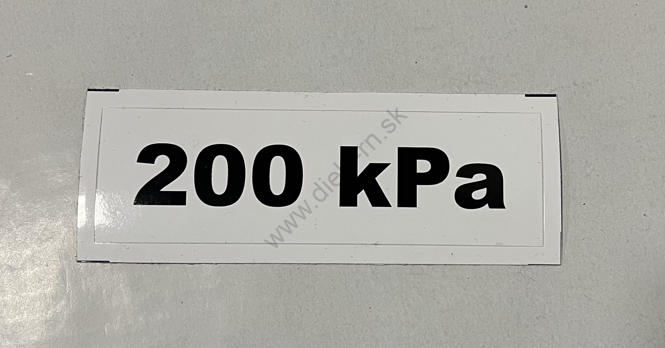 Označenie kPa 200