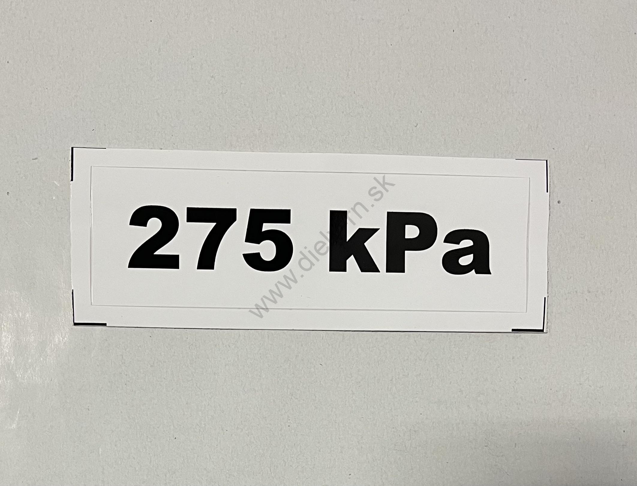 Označenie kPa 275