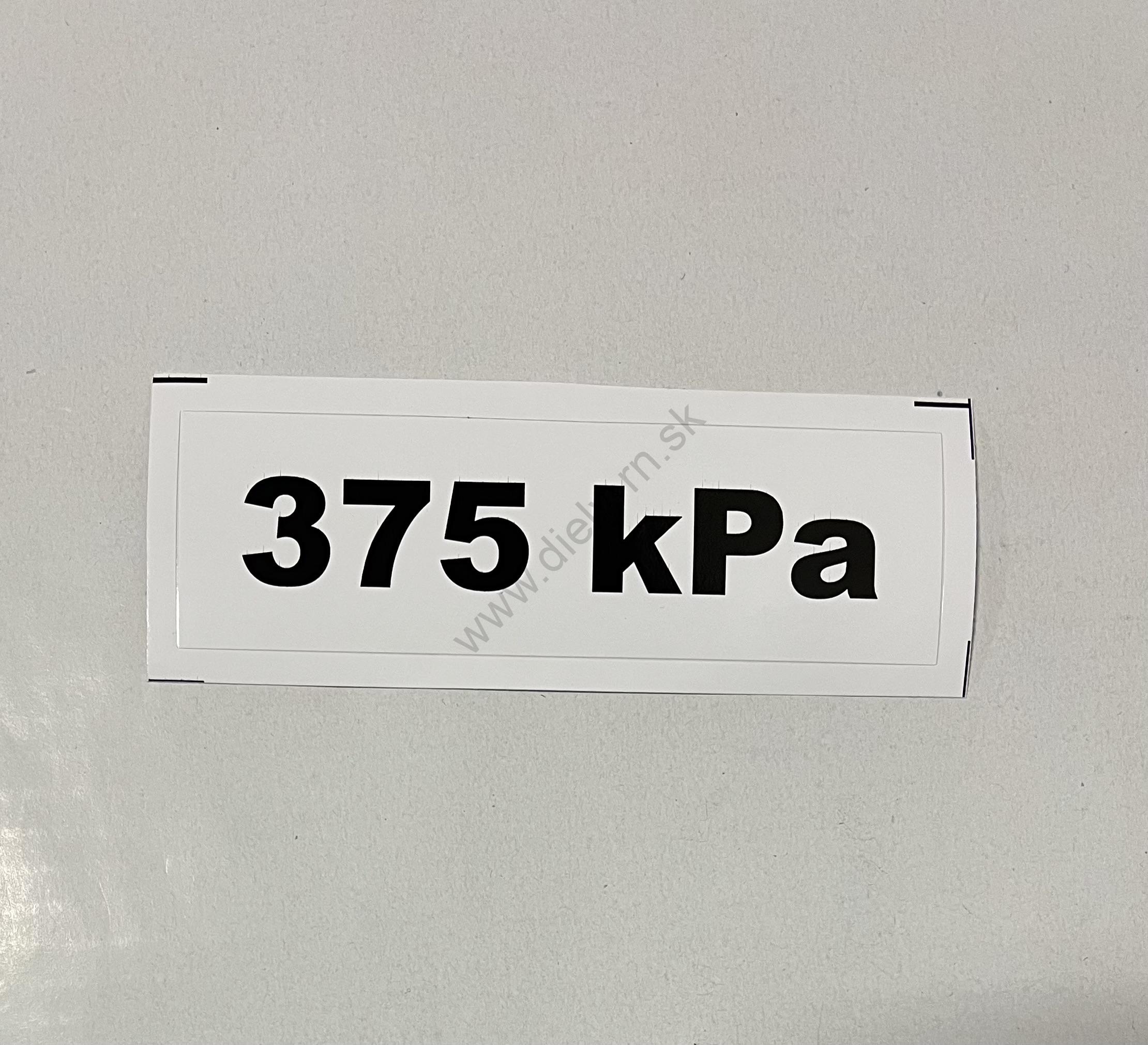 Označenie kPa 375