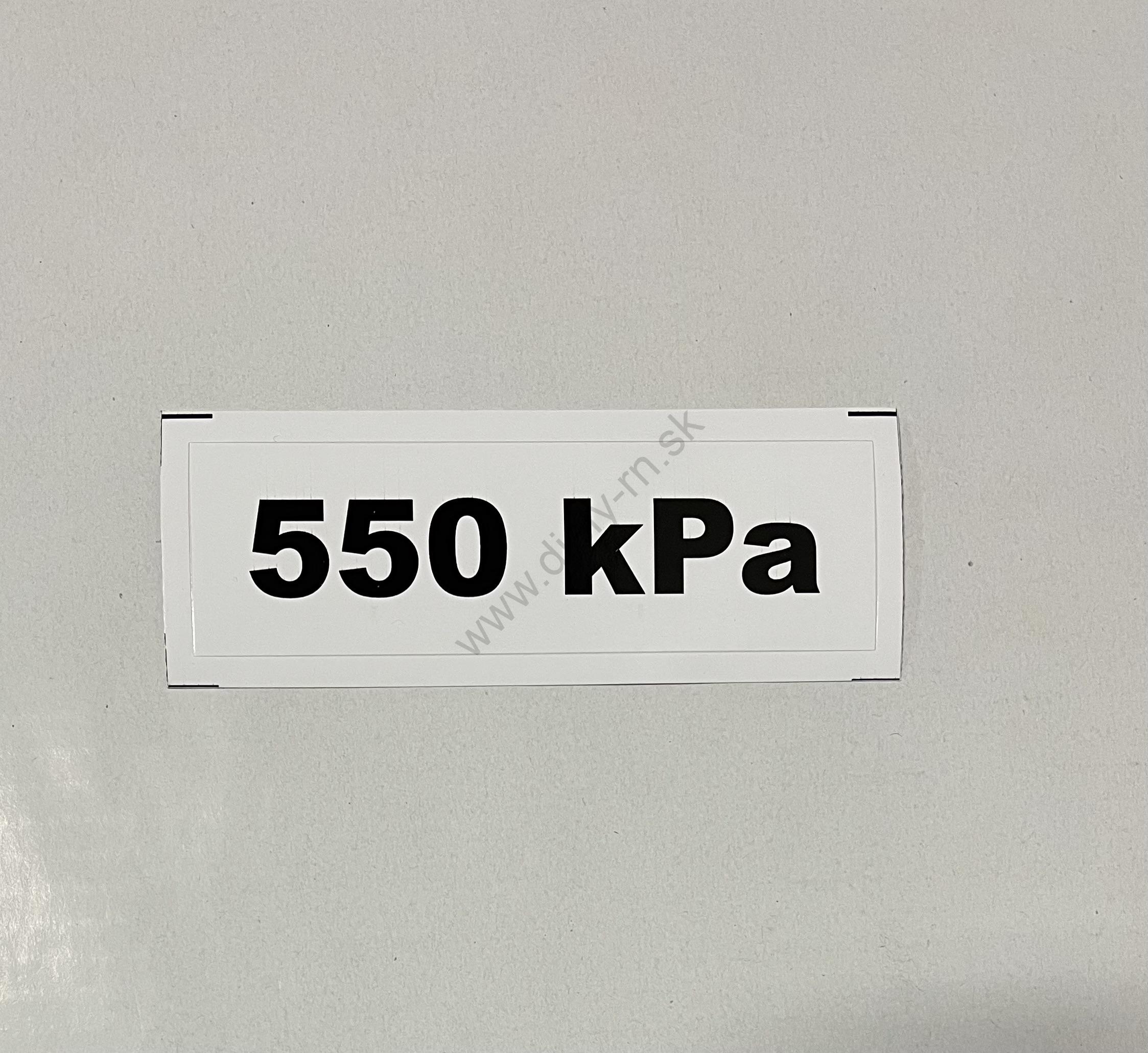 Označenie kPa 550