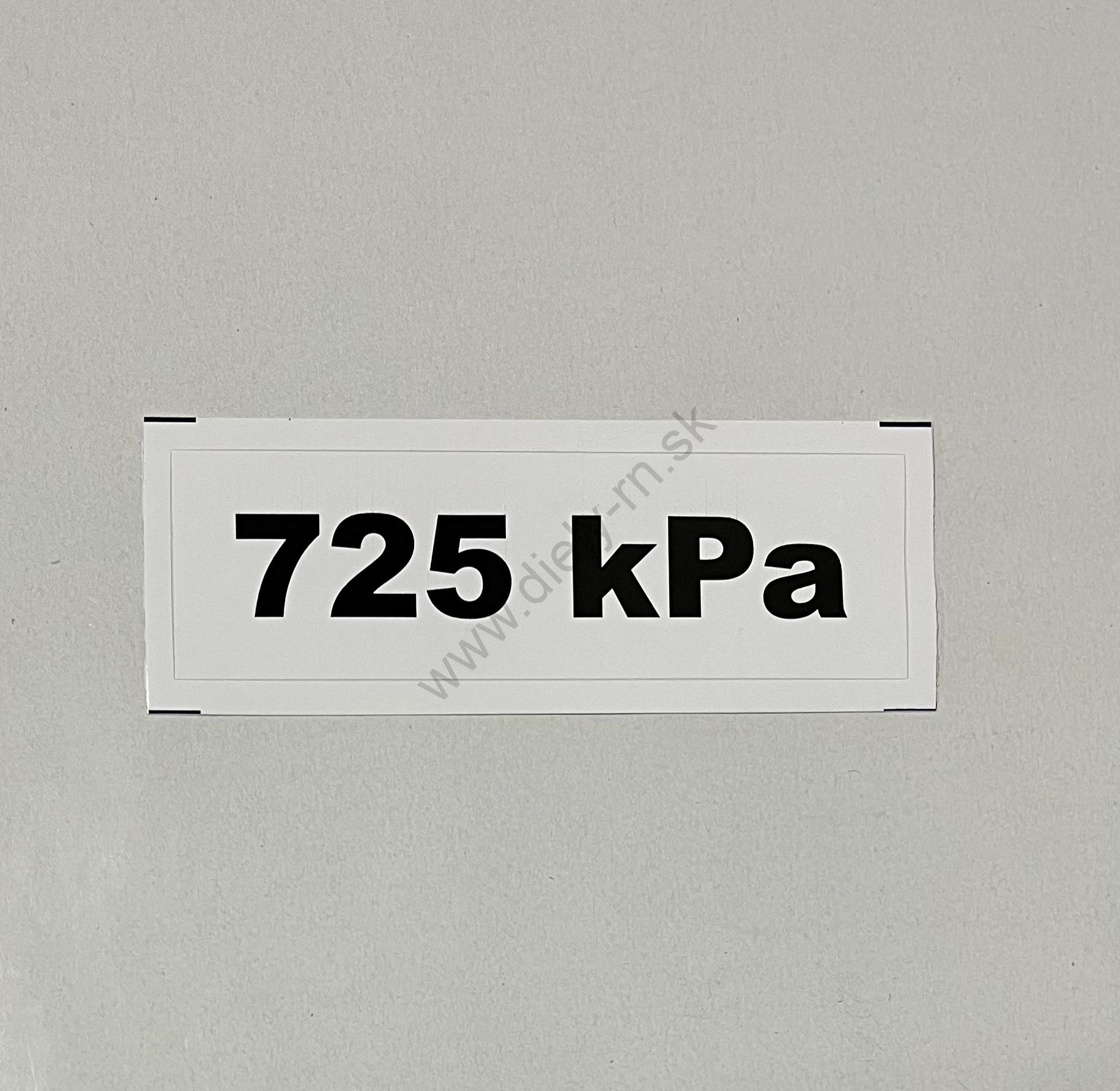 Označenie kPa 725
