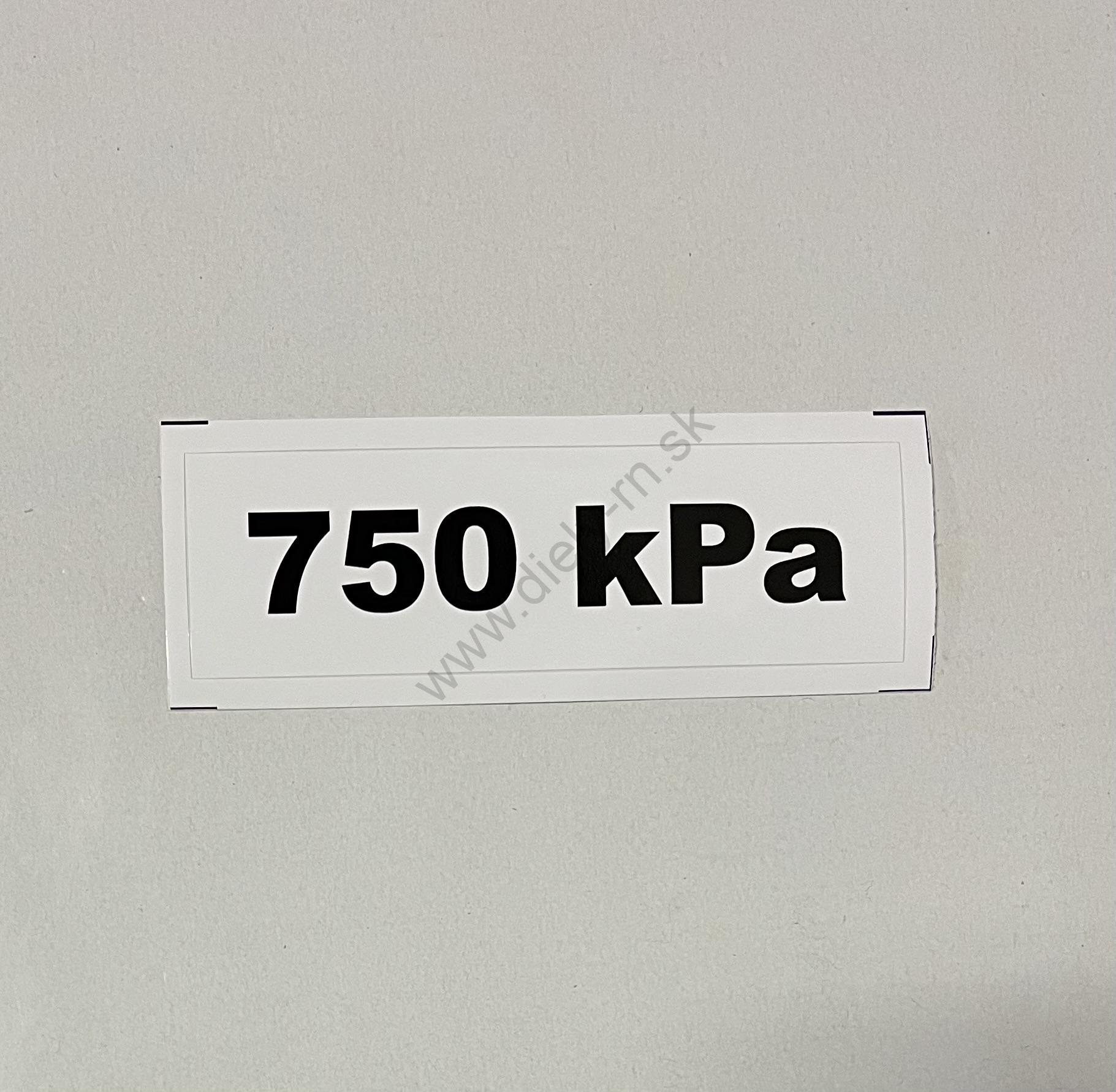 Označenie kPa 750