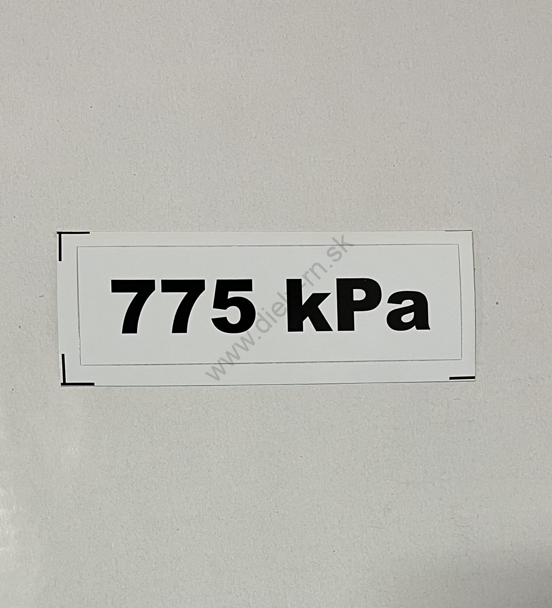 Označenie kPa 775