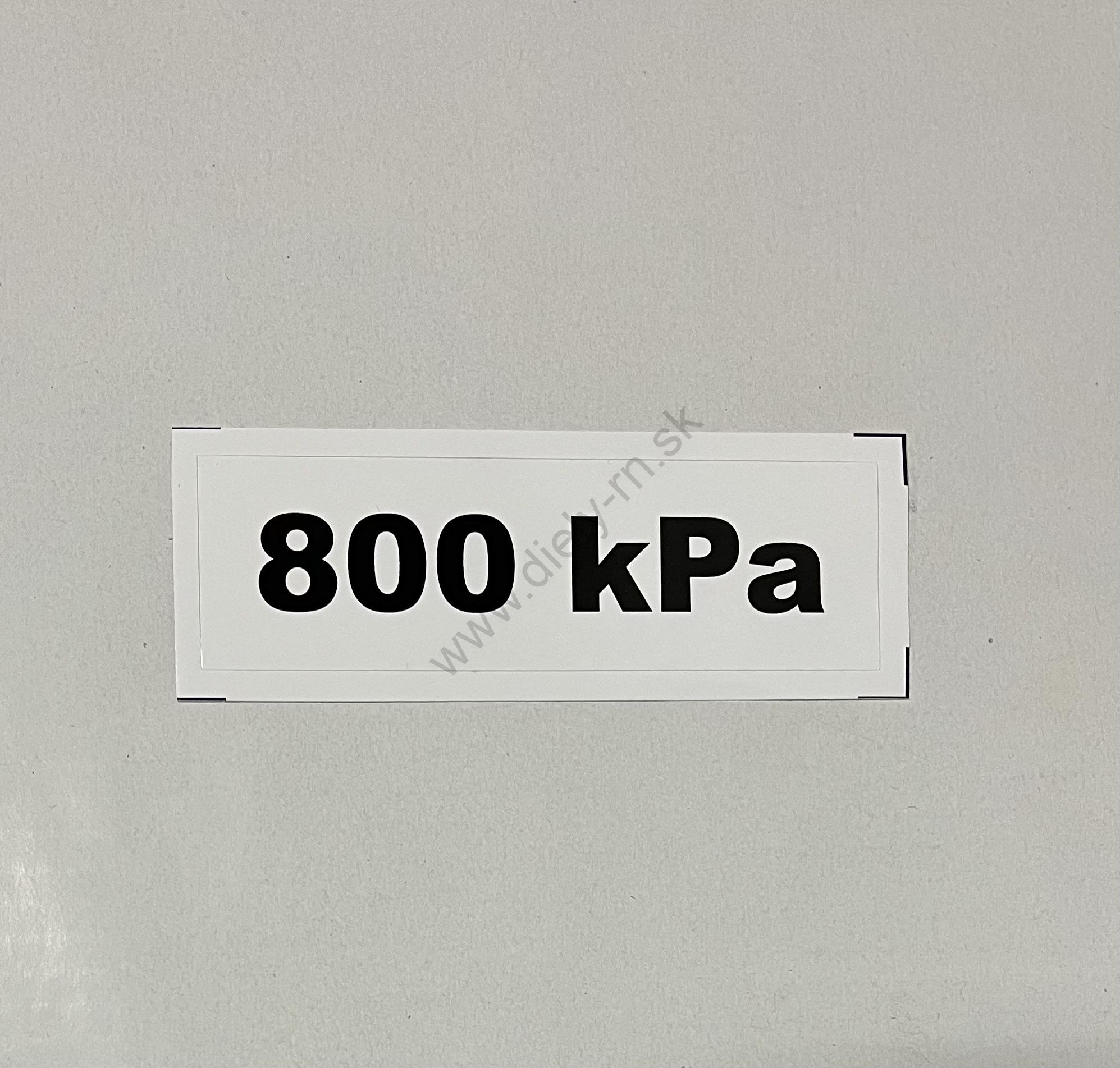 Označenie kPa 800