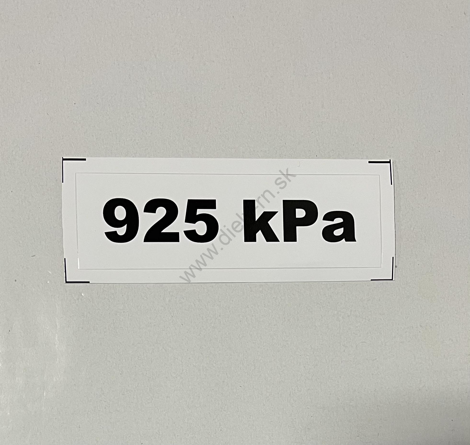 Označenie kPa 925
