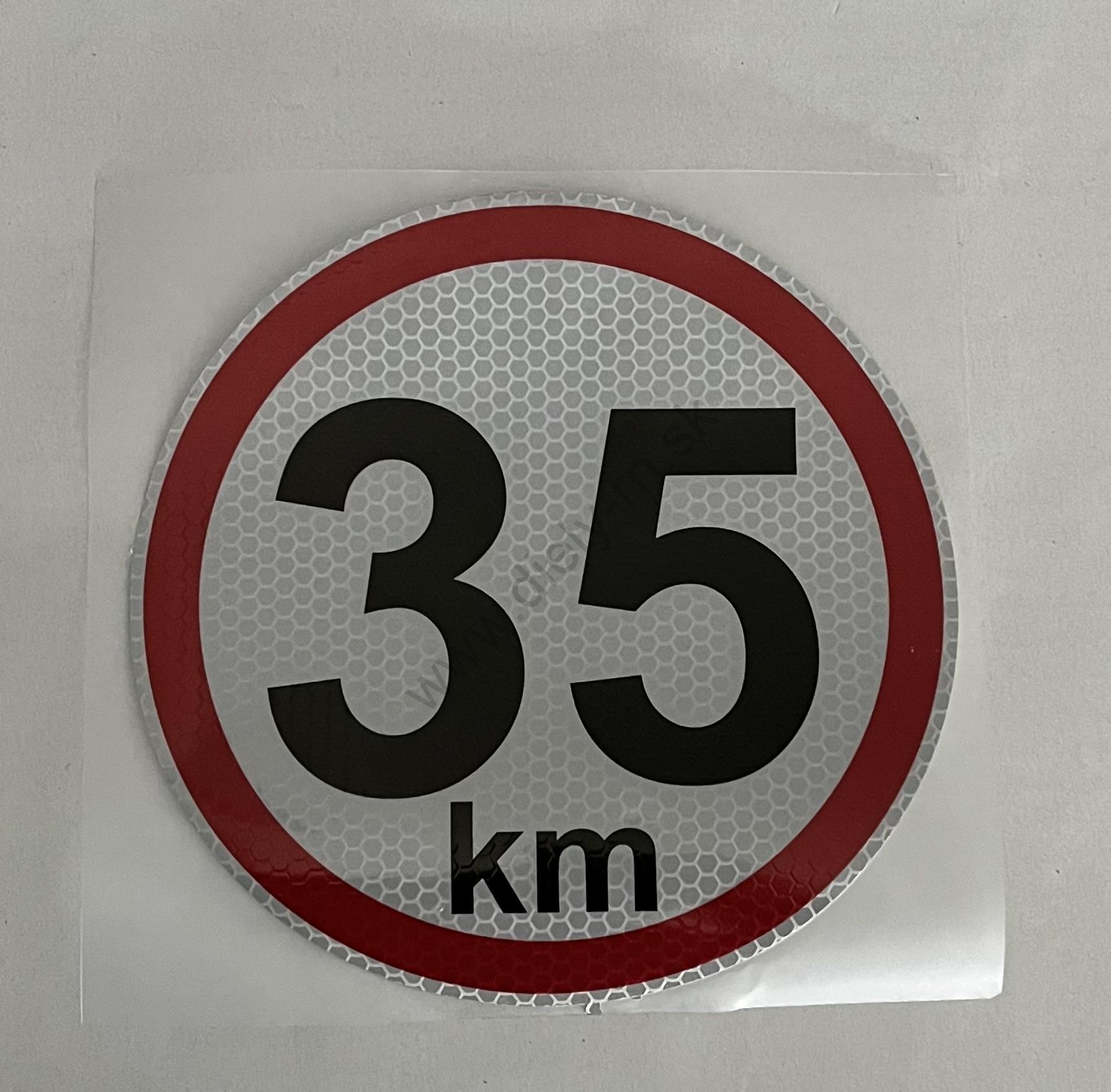 Označenie rýchlosti 35km/h 