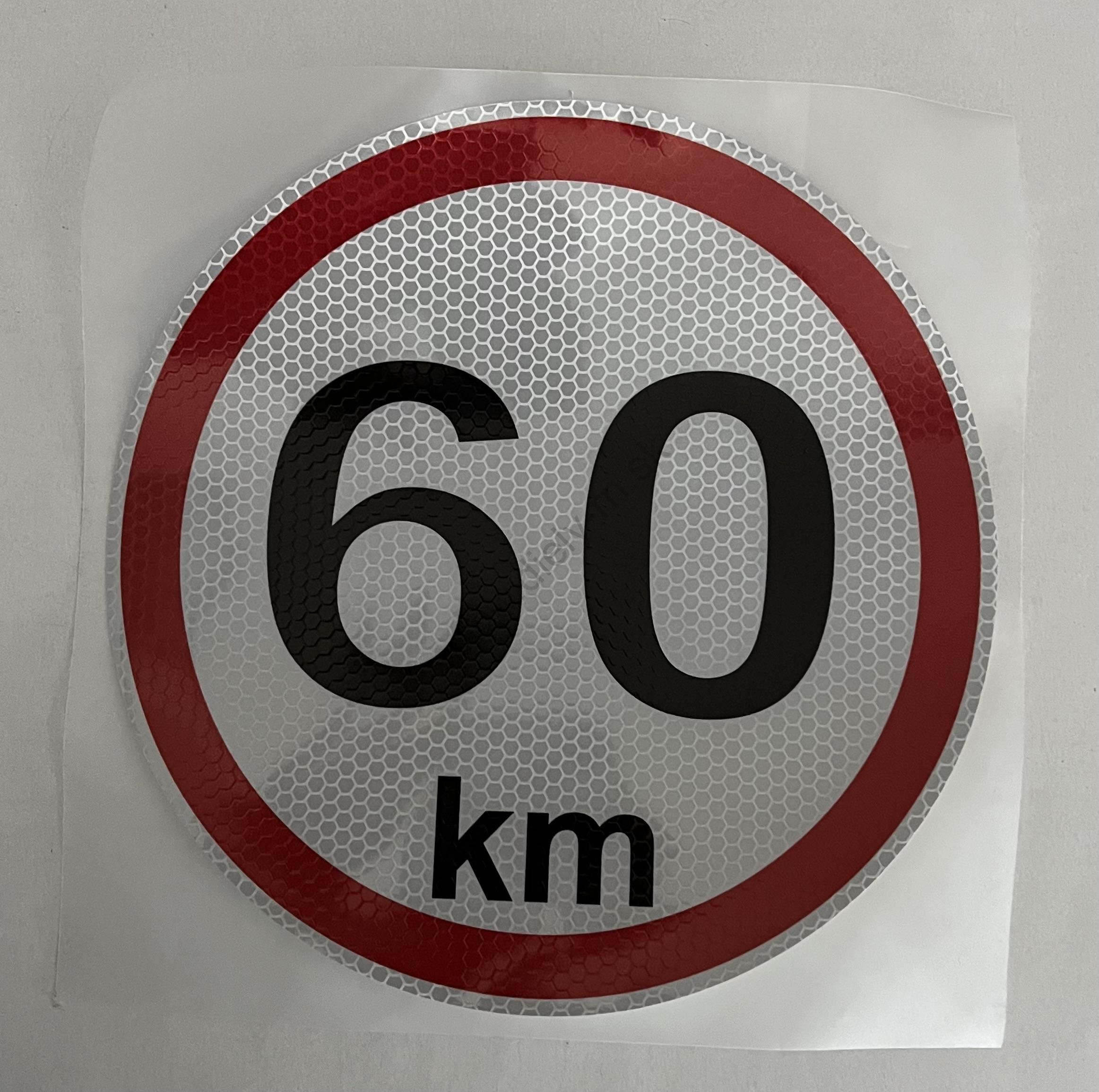 Označenie rýchlosti 60km/h