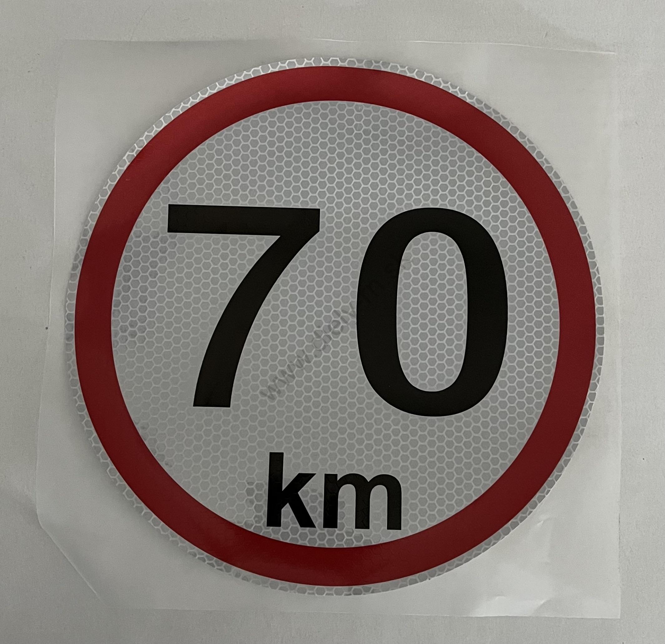 Označenie rýchlosti 70km/h