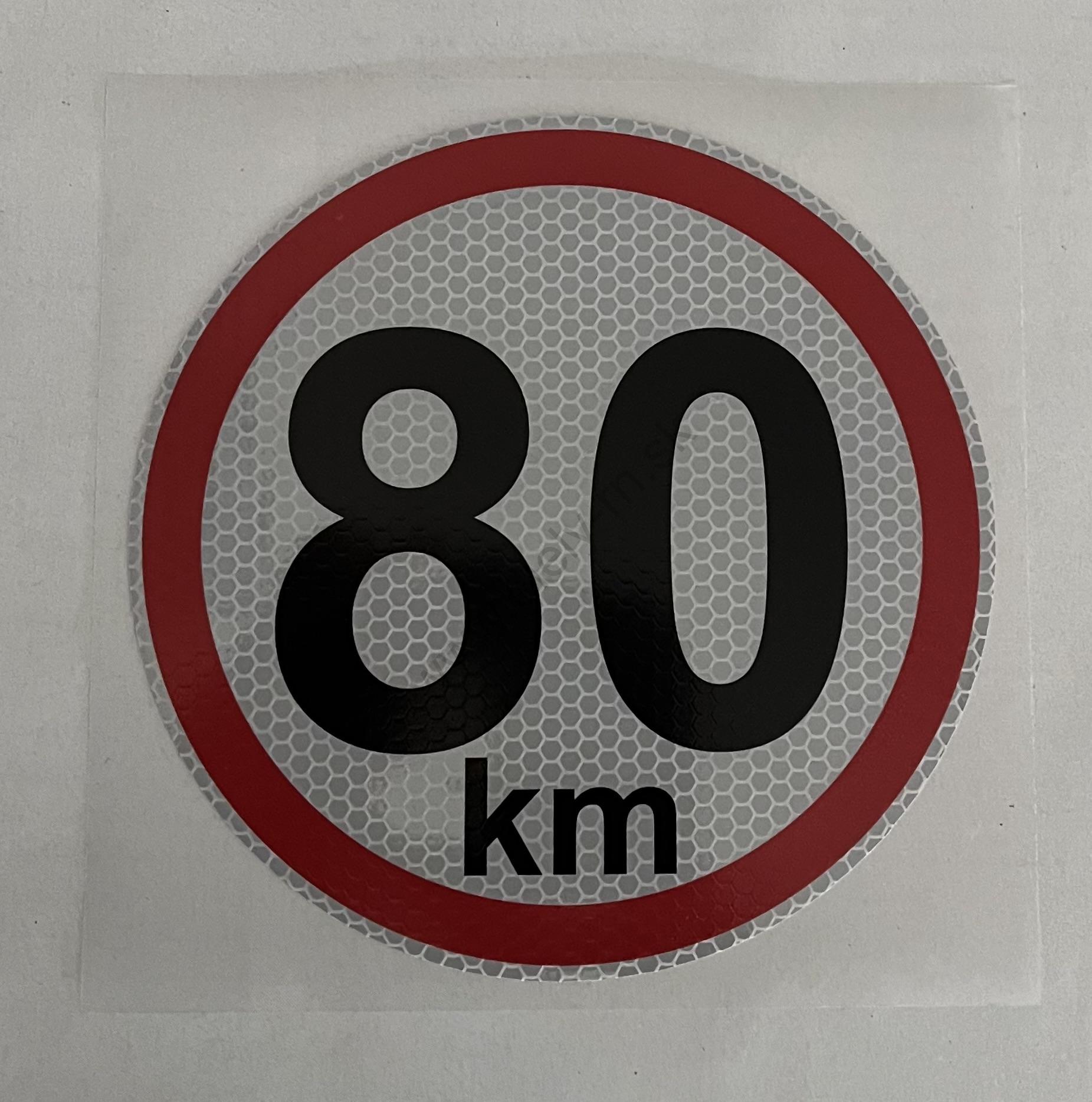 Označenie rýchlosti 80km/h