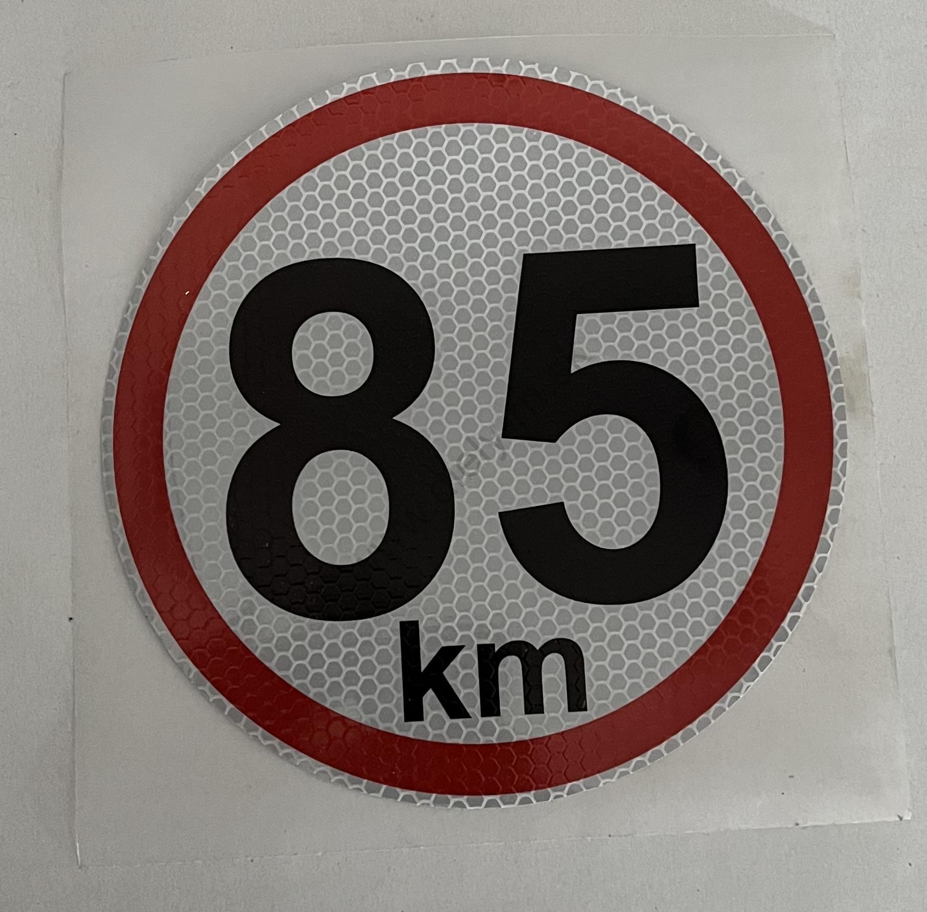 Označenie rýchlosti 85km/h