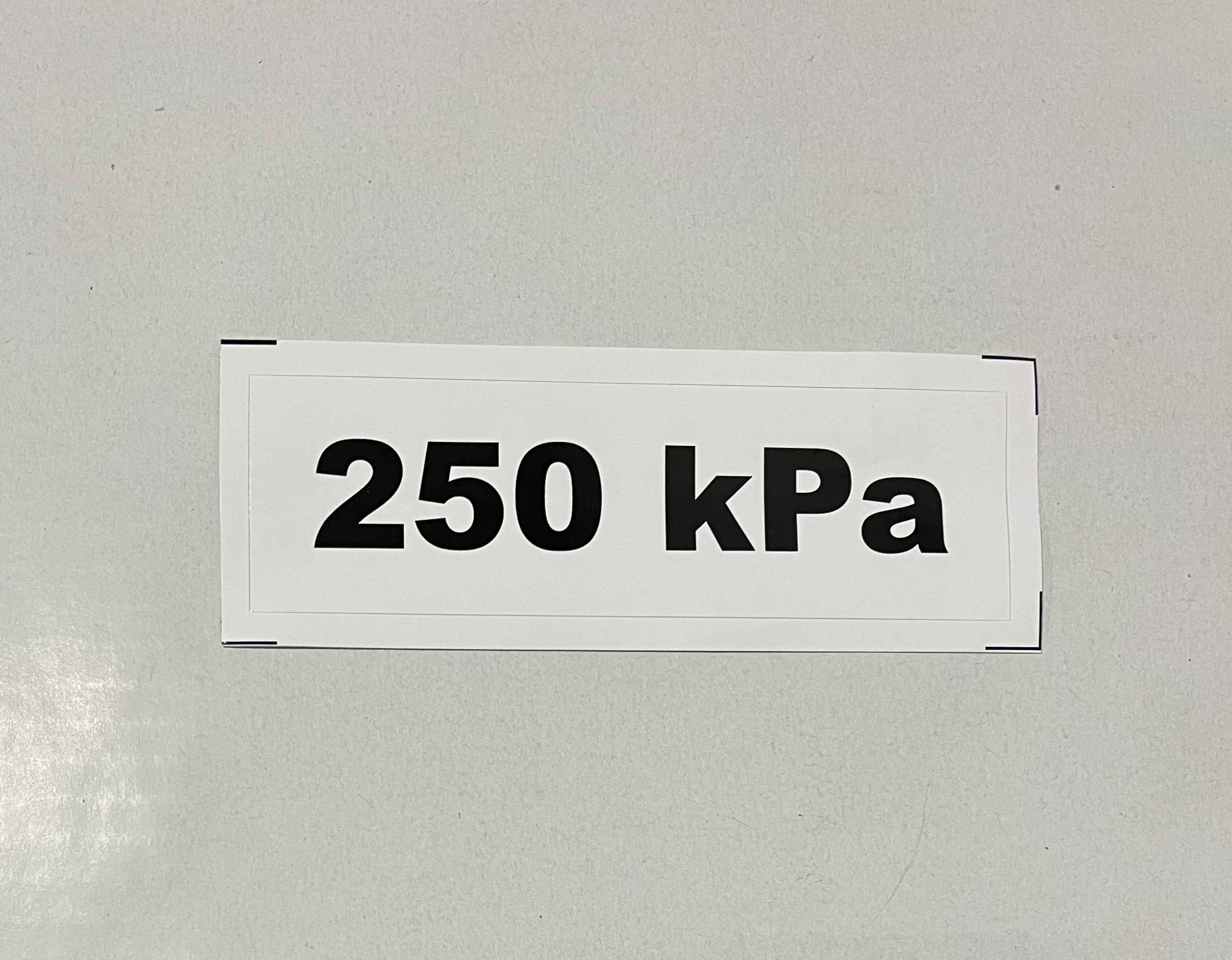 Označenie kPa 250