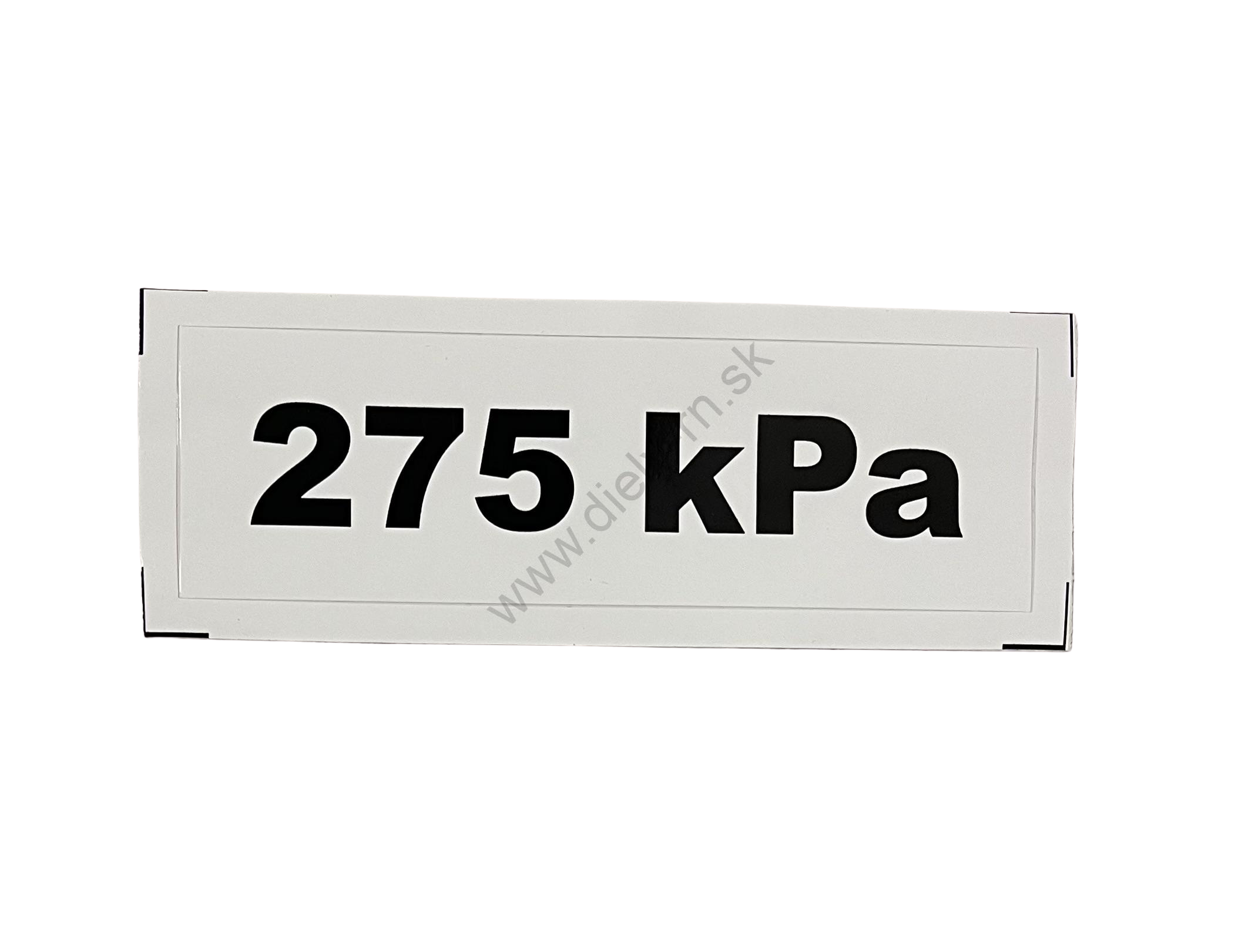 Označenie kPa 275