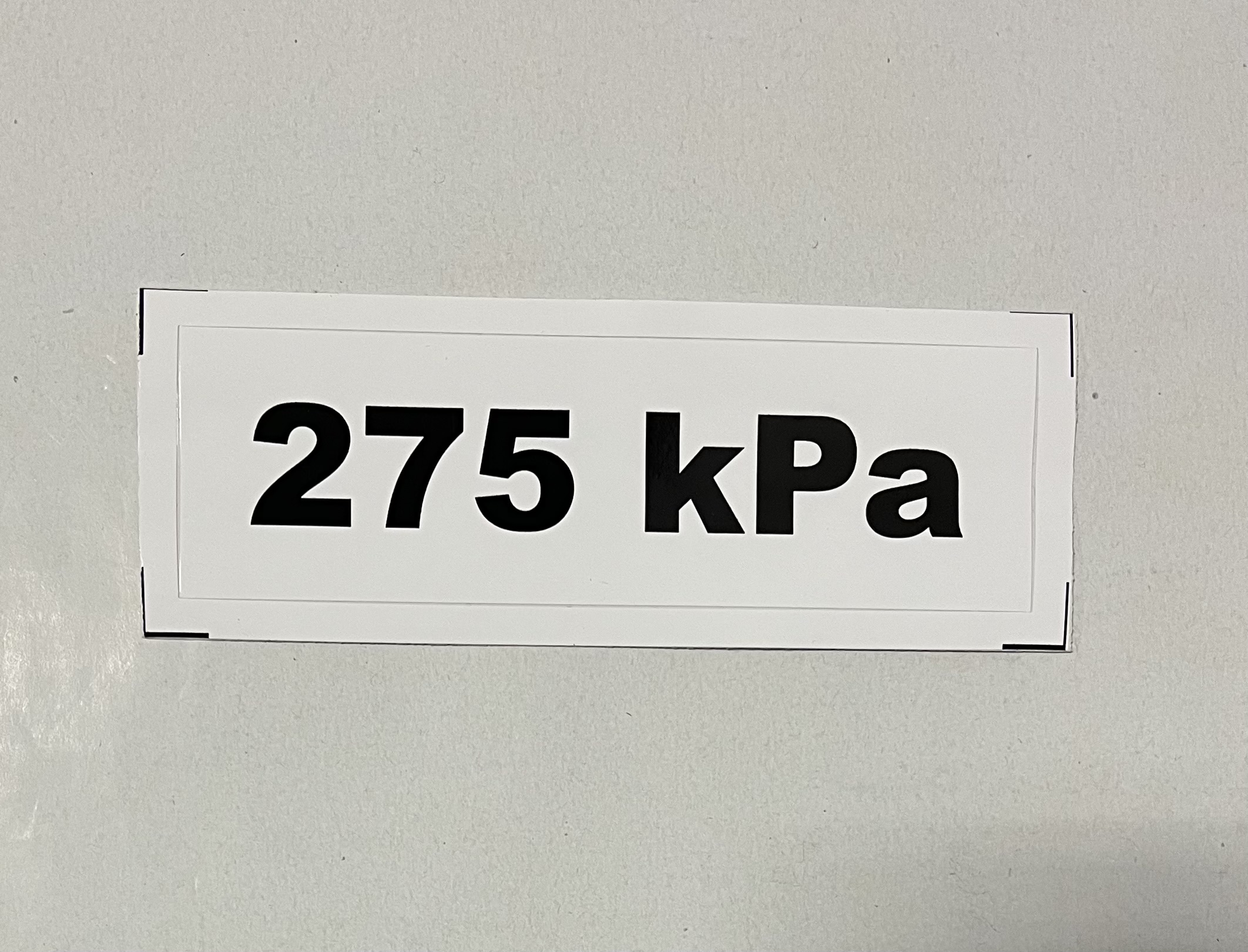 Označenie kPa 275