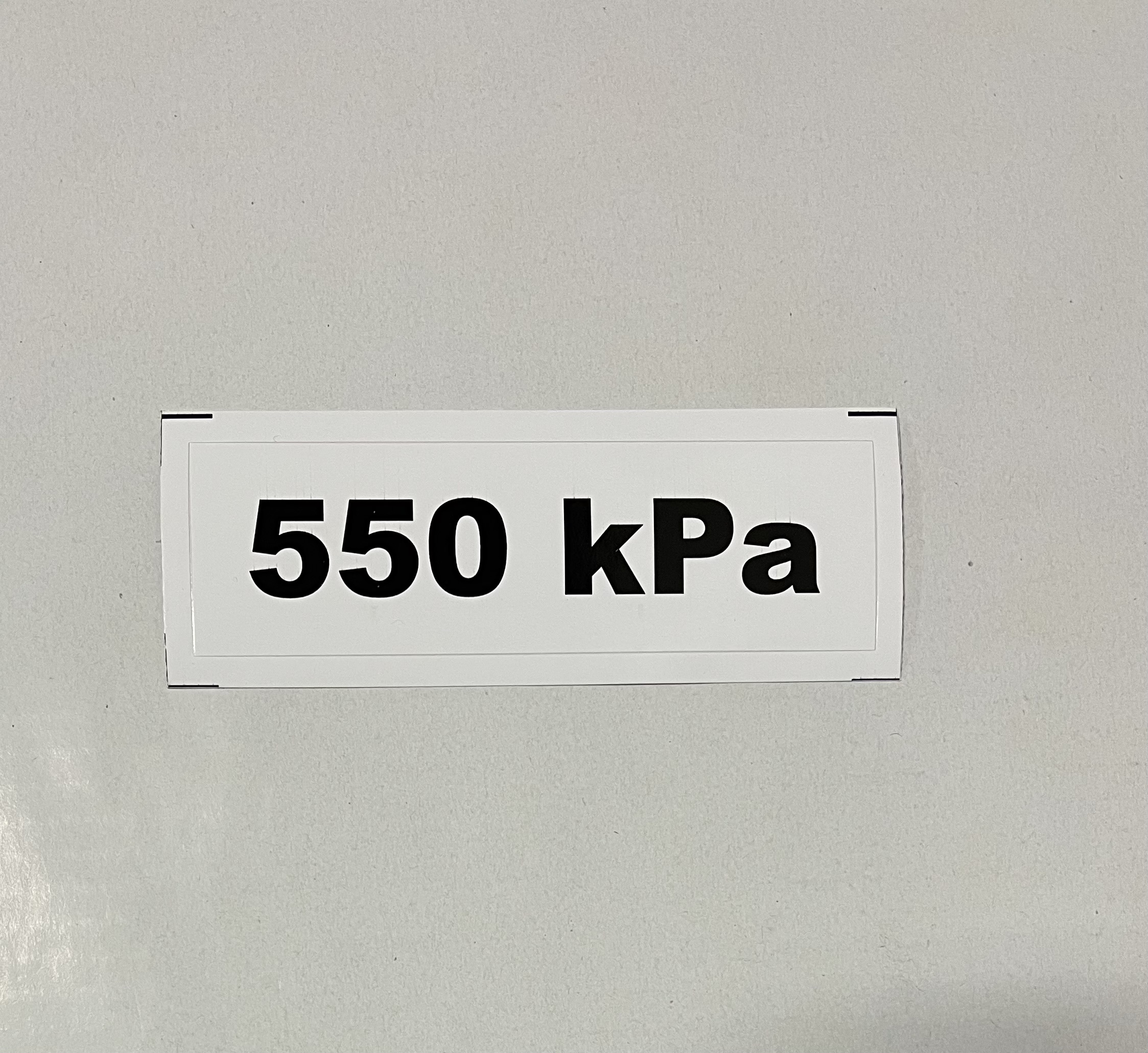 Označenie kPa 550