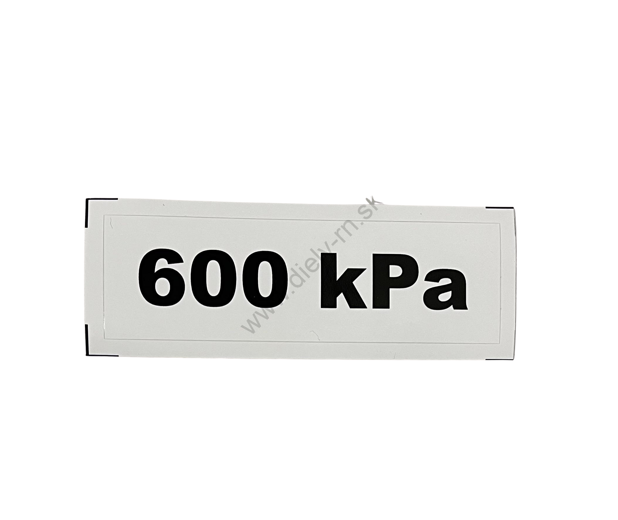 Označenie kPa 600