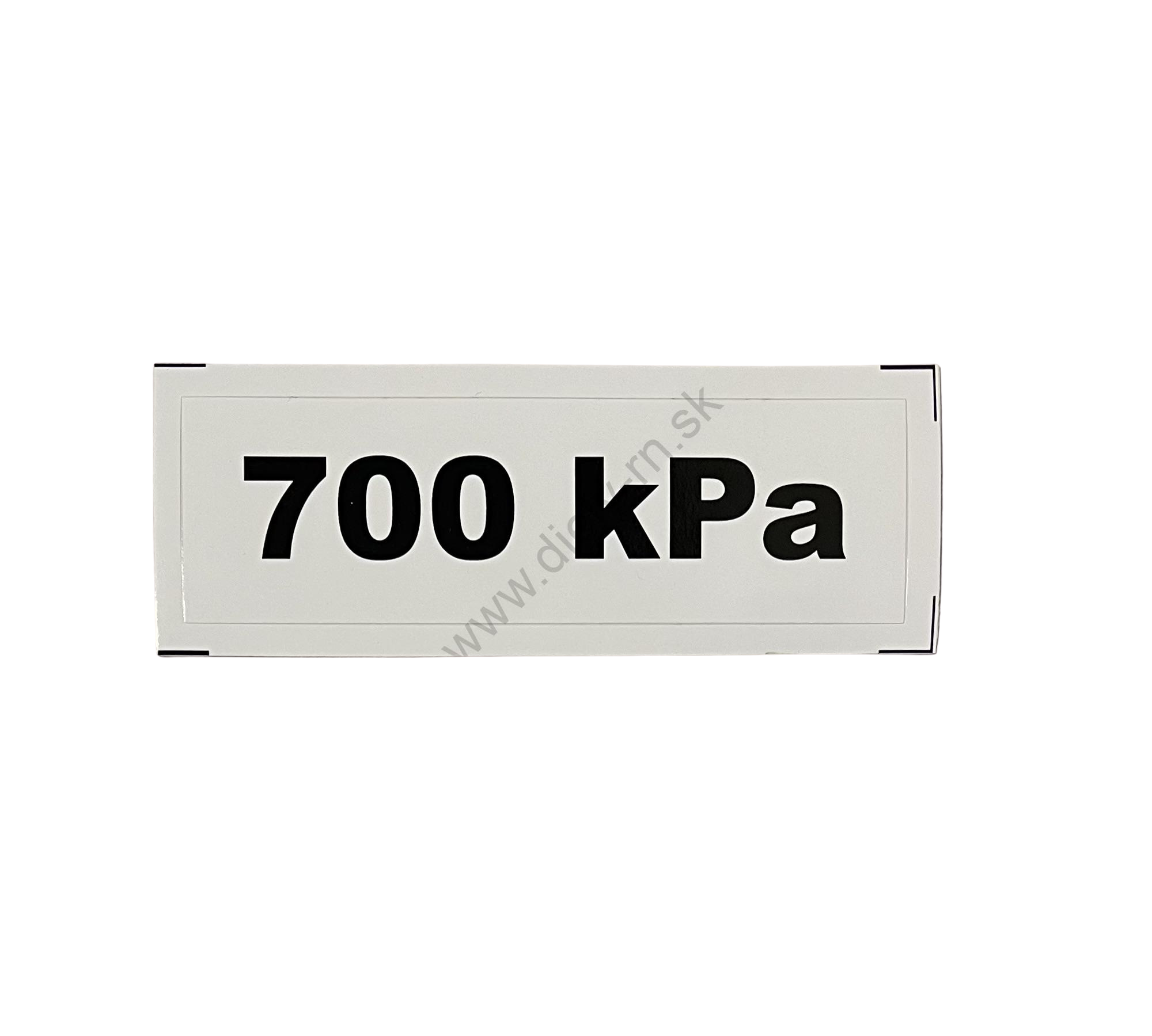 Označenie kPa 700