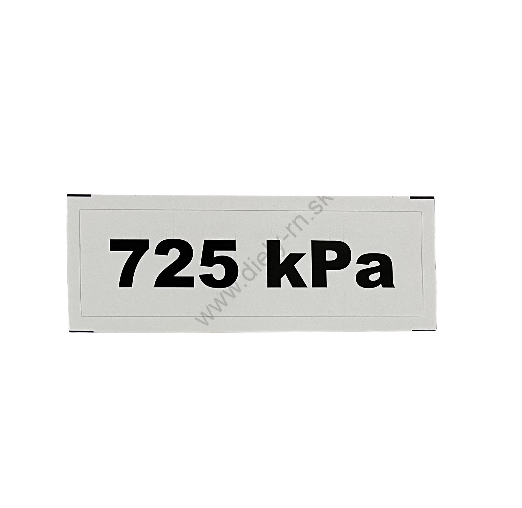 Označenie kPa 725