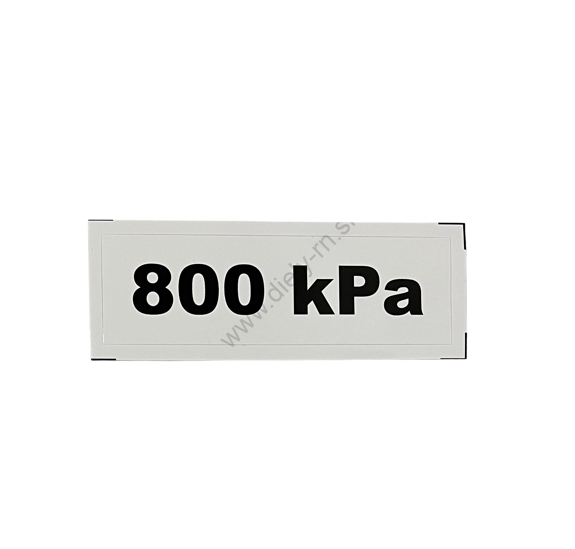 Označenie kPa 800