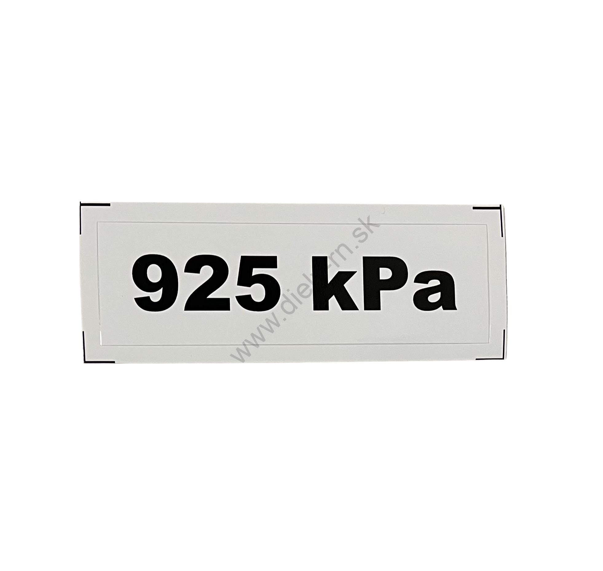 Označenie kPa 925