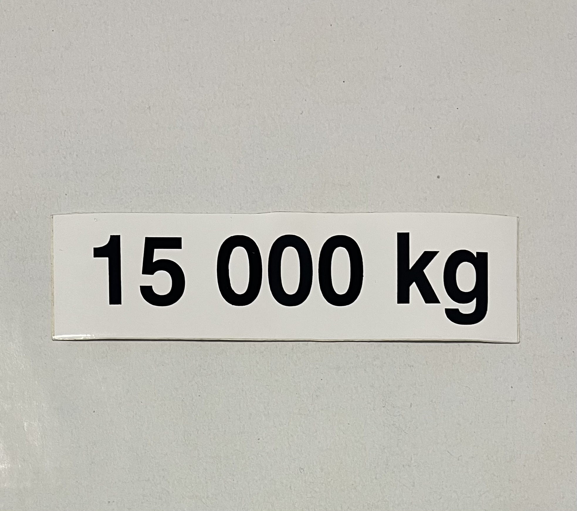 Označenie 15 000kg 