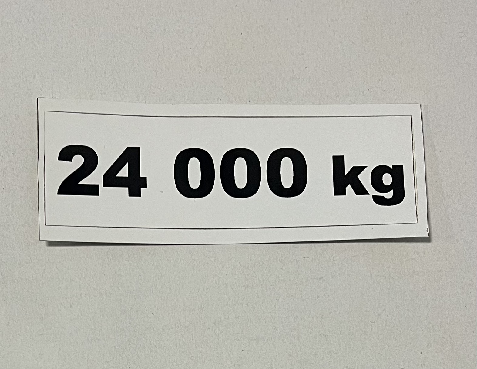 Označenie 24 000kg 