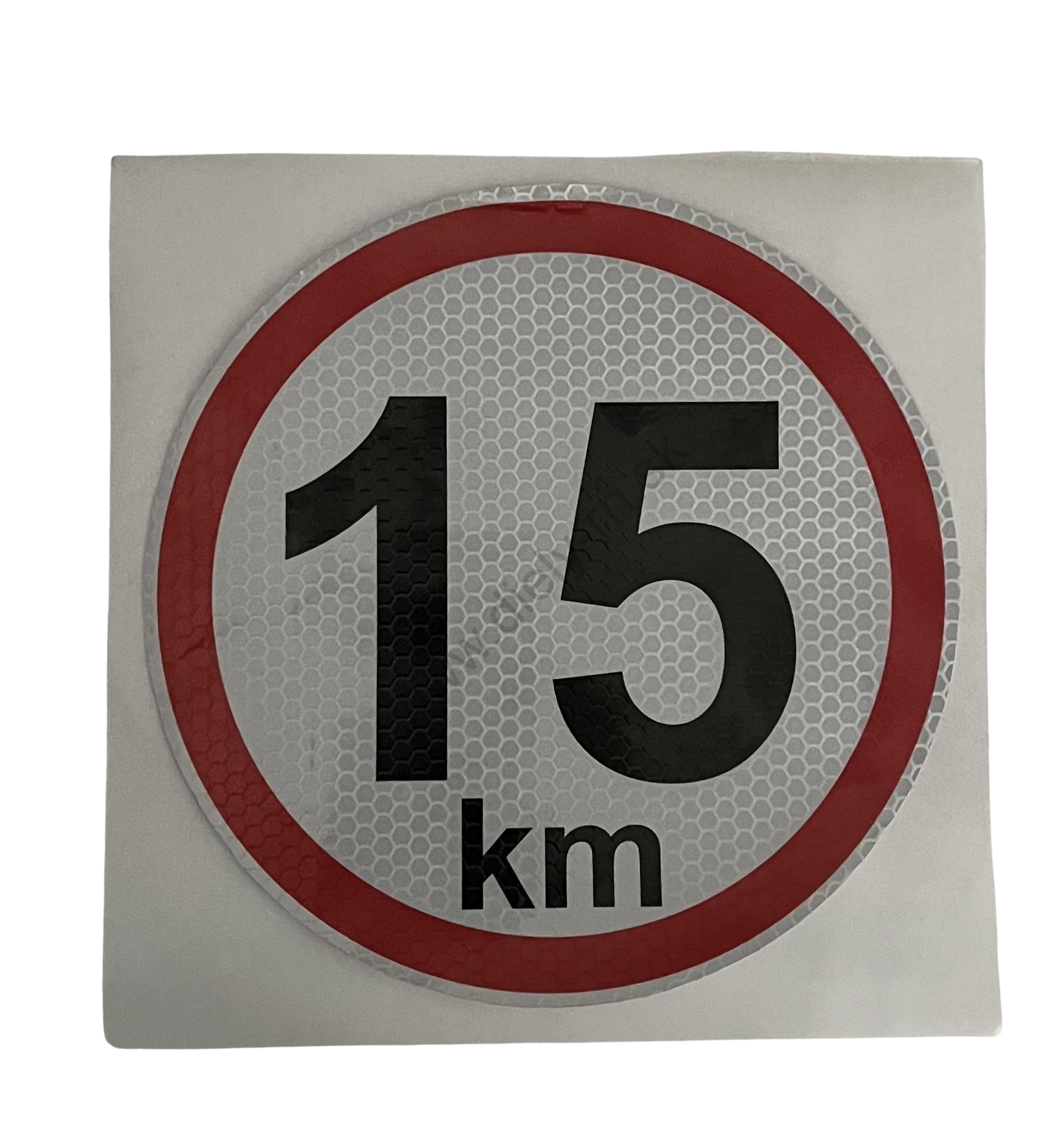 Označenie rýchlosti 15km/h 