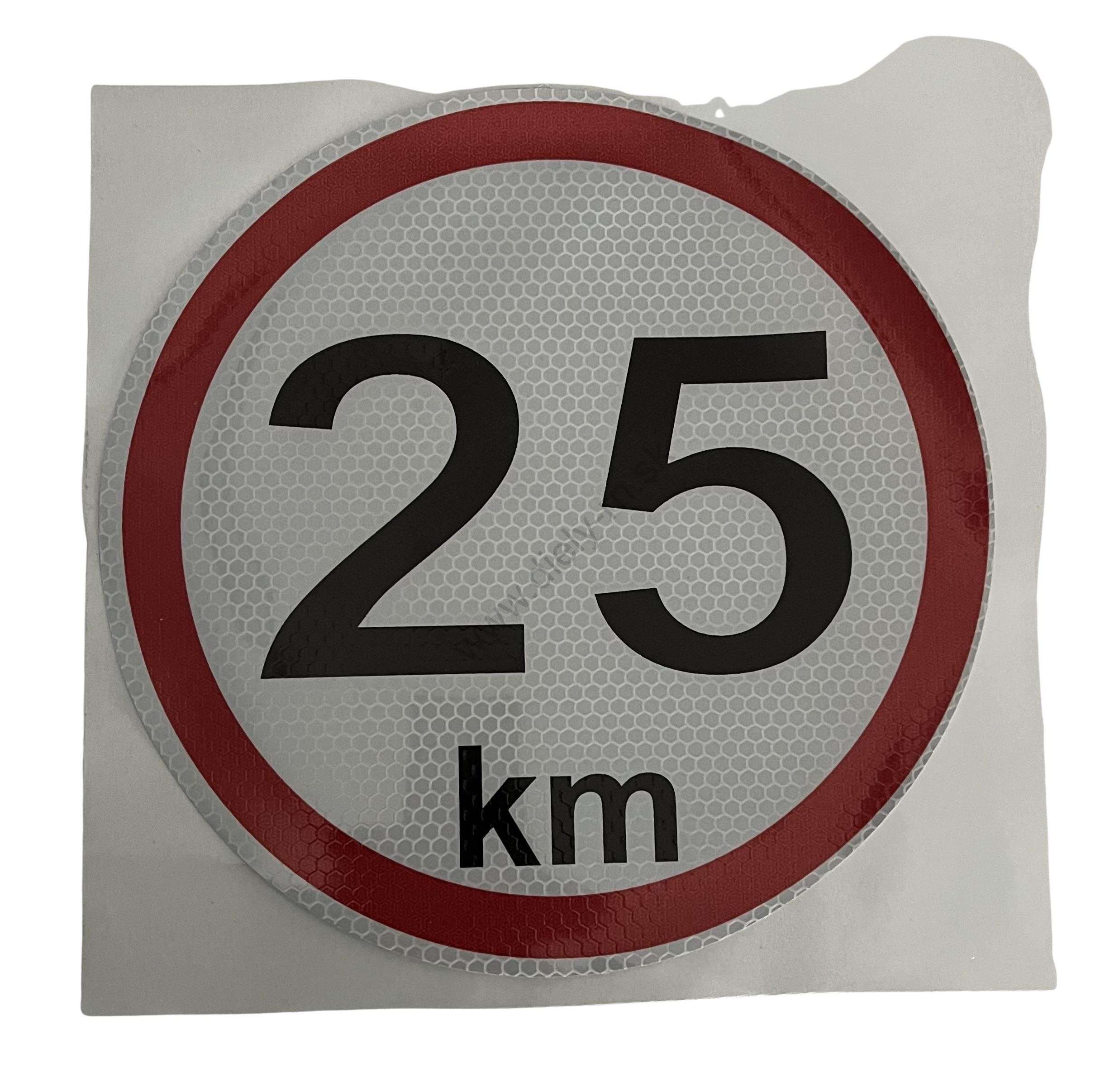 Označenie rýchlosti 25km/h 