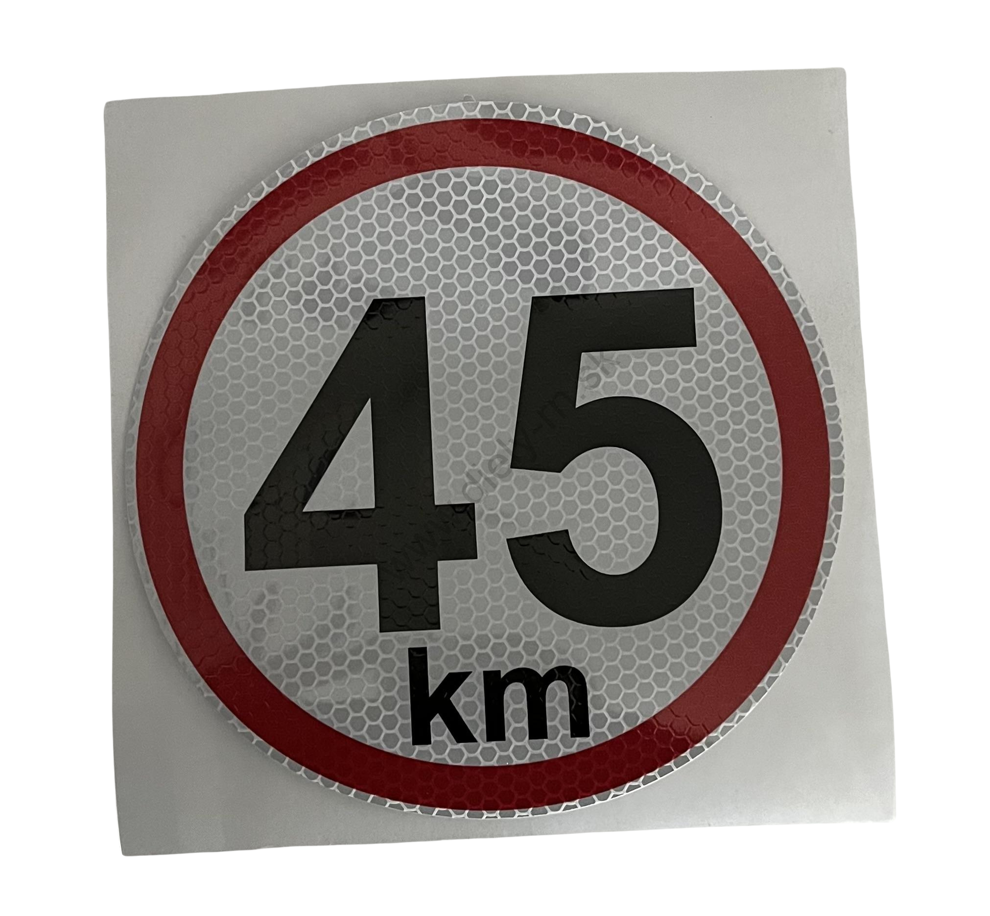 Označenie rýchlosti 45km/h